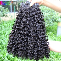 Lot de Cheveux Naturels Vietnamiens SDD Qualité Supérieure, Boucles Pisy Épaisses, Grade 16A, Super Double Drawn, 100% Cheveux Humains
