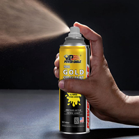Offre Spéciale Gold Topcoat Power Eagle Peinture en aérosol chromée pour jantes en métal et plastique