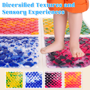 Piastrelle Sensoriali Blu in ABS Antiscivolo Personalizzate per Sala Giochi, Numerate 100 Pezzi, Giocattoli Educativi per Bambini - Product Image 4