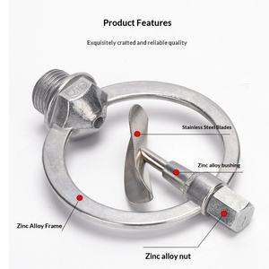 Aspersor <span class=keywords><strong>de</strong></span> Mariposa <span class=keywords><strong>de</strong></span> Zinc con Rosca Macho <span class=keywords><strong>de</strong></span> 1/2 Pulgada, Tipo Vórtice, <span class=keywords><strong>para</strong></span> Riego Agrícola - Product Image 2