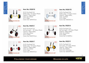 योनिक kekek सहायक शीर्ष kayak कार्ट गुड़िया समुद्र तट ट्रॉली - Product Image 2