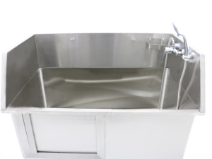 Baignoire <span class=keywords><strong>de</strong></span> toilettage professionnelle en acier inoxydable à <span class=keywords><strong>prix</strong></span> abordable avec rampe, échelle et douche pour station <span class=keywords><strong>de</strong></span> toilettage canin, évier <span class=keywords><strong>de</strong></span> lavage pour animaux - Product Image 3