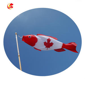 Windsock-banderas <span class=keywords><strong>de</strong></span> viento <span class=keywords><strong>de</strong></span> 100% poliéster, color rojo <span class=keywords><strong>y</strong></span> blanco, a buen precio, venta al por mayor - Product Image 5