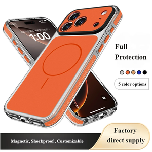 Funda Magnética Estilo <span class=keywords><strong>iPhone</strong></span> 17 para <span class=keywords><strong>iPhone</strong></span> 15 <span class=keywords><strong>Pro</strong></span> Max, Protector de Lente con Orificios Precisos y Carcasa Rígida de Acrílico Resistente a Impactos - Product Image 1