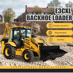 Hengxing Retro Mini Loader Pelle rétrocaveuse à roues fiable et puissante avec certification avec composants de moteur et de moteur de base - Product Image 2