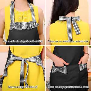 Delantales de Cocina Retro Bonitos y Encantadores para Mujer, Delantales Vintage con Bolsillos para Regalo del Día de San Valentín - Product Image 3