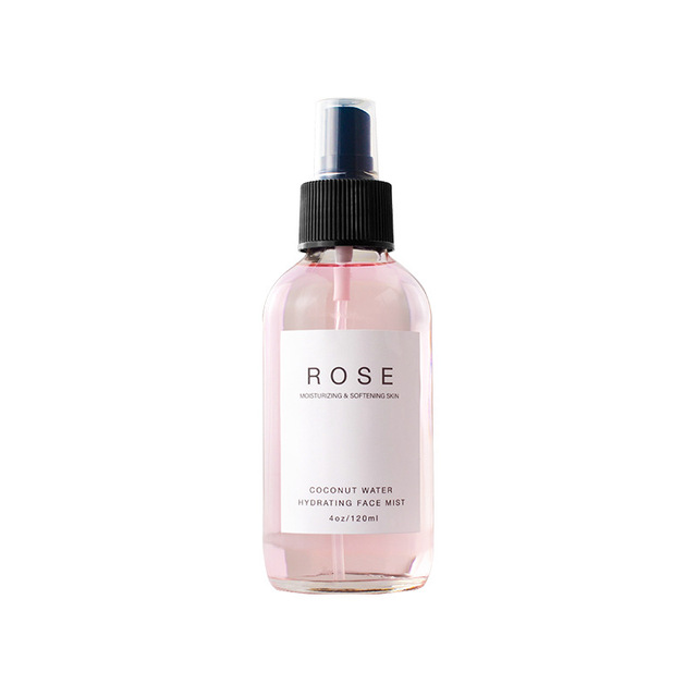 Private Label 100% Organic Natural Rose Water Spray Facial Toner for Refreshing and Moisturizing Glowing Skin