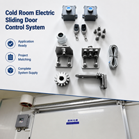 Système d'opérateur de porte coulissante électrique pour chambre froide 220V 380V à entraînement par rack pour accès aux salles de congélation et aux usines agroalimentaires