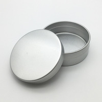 Boîte ronde en aluminium de 60g avec couverture ciel/terre, côté droit et impression couleur, boîte en métal pour l'emballage des aliments et des grains de café.