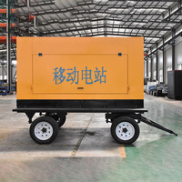 Générateur diesel super silencieux Weichai 250 kVA 200 kW sur remorque, démarrage automatique ATS, 6 cylindres, triphasé, pour location événementielle et festivals de musique