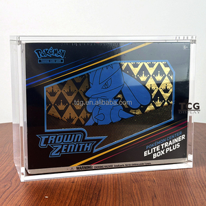 Étui en acrylique UV TCG pour Pokémon <span class=keywords><strong>ETB</strong></span> Plus (<span class=keywords><strong>Zacian</strong></span>) - Boîte d'entraînement d'élite Sword & Shield Plus - Étui magnétique en acrylique pour présentation <span class=keywords><strong>ETB</strong></span> Plus - Product Image 4