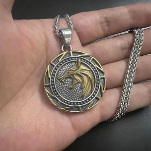 Collar con Colgante de Runa Vikinga Nórdica con Lobo, Joyería Fina de Acero Inoxidable 316, Chapado en Oro de 18k, para Hombre, 2024 - Product Image 6