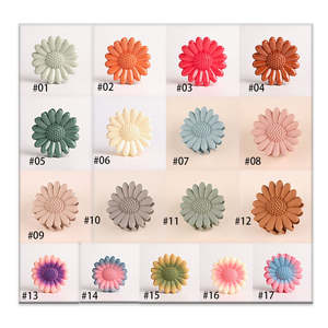 Pince à cheveux marguerite en plastique pince à cheveux requin 7cm givré évider pinces simples pinces pour fille pinces à cheveux pour femmes - Product Image 4