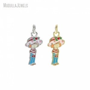 PM53560 carino per bambini ciondolo in argento o oro placcato smalto per <span class=keywords><strong>bambina</strong></span> ciondolo ciondolo <span class=keywords><strong>gioielli</strong></span> per fare accessori - Product Image 2