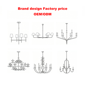 Mỹ công nghiệp đèn cổ điển Retro trần mặt dây đèn Đèn cổ điển nến Đèn chùm sang trọng cho phòng khách - Product Image 4