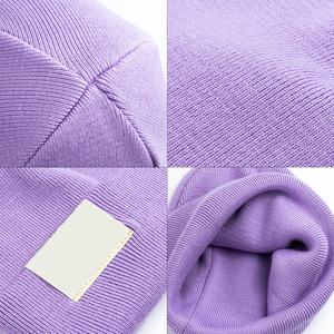 Etiquetas Tejidas de Material Ecológico Personalizadas de Alta Calidad 100% Acrílico, Gorros de Punto Unisex para Invierno, Gorros Cálidos con Diseño de Calavera - Product Image 6