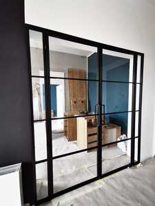 Fasec, ventana abatible esmaltada con marco de acero personalizado, diseño moderno, ventanas corredizas abatibles para vidrio de partición interior - Product Image 6