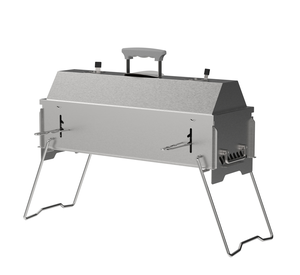 Parrilla <span class=keywords><strong>de</strong></span> Carbón Plegable Portátil <span class=keywords><strong>de</strong></span> Acero Inoxidable con Estructura Reforzada para Camping y Barbacoa - Product Image 5
