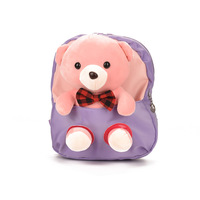 Sac à dos personnalisé pour l'école des enfants mignon dessin animé ours poupée en peluche à la mode maternelle ours en peluche jouet à la mode bébé sac à dos