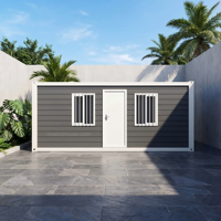 Maison préfabriquée mobile isolée anti-sismique en structure acier au design moderne, pliable et transportable