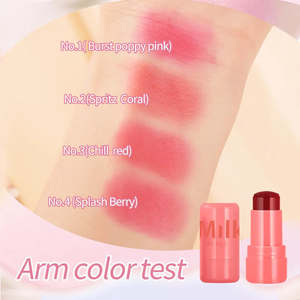 Léger hydratant doux gelée sans cruauté imperméable à l'eau végétalien Blush teinte Logo personnalisé joue minéral Blush bâton emballage - Product Image 2