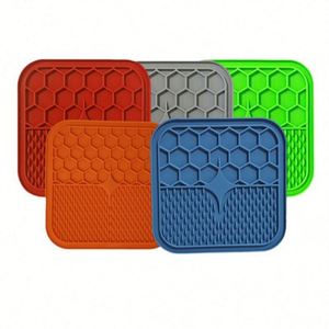 Logo Custom Silicone Food With Suction Cups ,Anti Choking <b>Bowl</b> Non Slip Slow Feeding Pad Bpa Free Pet <b>Dog</b> Lick <b>Mat</b> - Product Image 2