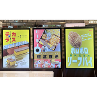 Panneau de menu LED ultra-fin professionnel, signalétique lumineuse pour café, restaurant, cadre d'affichage en aluminium durable