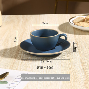 Ensembles de dîner de tasse à café et de soucoupe de Chine avec la couleur de jante de ligne d'<span class=keywords><strong>or</strong></span> - Product Image 5