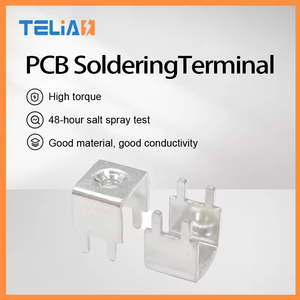 Connecteur de fil en laiton étamé M4 à borne haute, bornier à vis pour carte PCB AC/DC 4P 60A, modèle TLS44148, personnalisé, vente en gros - Product Image 5