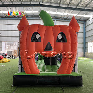 Parcours d'obstacles gonflable sur le thème d'Halloween, château gonflable citrouille pour la vente, idéal pour la fête de la Toussaint - Product Image 2