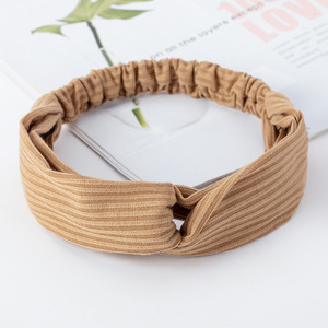 European and American knitted cross headband <b>face</b> wash headband solid color elastic headband yoga <b>exercise</b> headband - Product Image 5