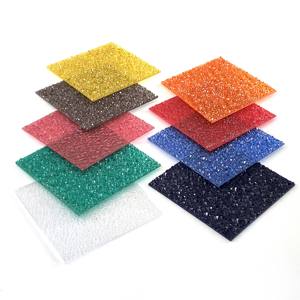 Panel de Techo de <span class=keywords><strong>Policarbonato</strong></span> Sólido Bronceado con Relieve de Diamante Transparente y Económico, Láminas de <span class=keywords><strong>Policarbonato</strong></span> con Relieve - Product Image 3