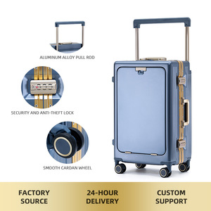 Nouveauté : <span class=keywords><strong>Valise</strong></span> de cabine moderne grande capacité, coque rigide durable, cadre en aluminium, poignée large, couvercle ouvrable, serrure TSA, neuve - Product Image 5