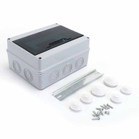 Boîtier de distribution électrique extérieur étanche à montage ouvert 12 voies série HT IP65 UL-V0 en ABS pour instruments électroniques