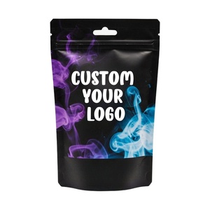 Bolsas Mylar de 3.5 G con Cierre Hermético a Prueba de Olores, Resistentes a Niños, de 1g, 3.5g, 7g, 14g, 28g, Color Negro Mate, Impresión Personalizada - Product Image 1