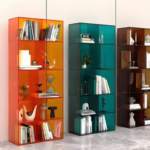 Vitrine d'exposition transparente en acrylique, pour usage commercial et domestique, avec tiroirs coulissants en plastique dégradé, pour exposition et <span class=keywords><strong>rangement</strong></span> - Product Image 1