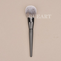 Daily Queen & Mor-phe 19 pièces Pinceaux de maquillage pour fond de teint en poils nano, manche noir brillant, aspect élégant, sans perte de poils, logo personnalisé