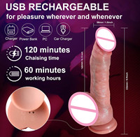 Weiche realistische Silikon Anal Dildos Klitoris G-Punkt Vagina Stimulation Fernbedienung Heizung Schub Dildo Vibrator für Frauen