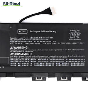 Batería de Repuesto para Portátil Oem de Litio de 15.4V 53.2wh KC04XL para HP <span class=keywords><strong>Envy</strong></span> X360 <span class=keywords><strong>13</strong></span>-AG 13M-AQ <span class=keywords><strong>13</strong></span>-AR <span class=keywords><strong>13</strong></span>-<span class=keywords><strong>AH</strong></span> <span class=keywords><strong>13</strong></span>-AQ - Product Image 2