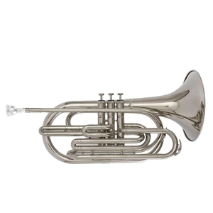 Trombón <span class=keywords><strong>de</strong></span> Marcha TB-420N, Instrumento Musical <span class=keywords><strong>de</strong></span> <span class=keywords><strong>Viento</strong></span> en Si Bemol, Niquelado, <span class=keywords><strong>de</strong></span> Cobre - Product Image 5