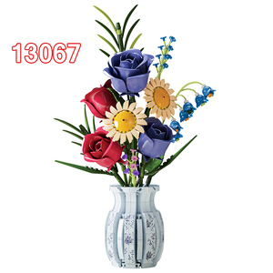 MJI 13067 Vaso di Rose Autunnali, Collezione d'Arte Romantica, Set di Blocchi da Costruzione, Action Figure, Giocattolo da Collezione per Bambini - Product Image 1