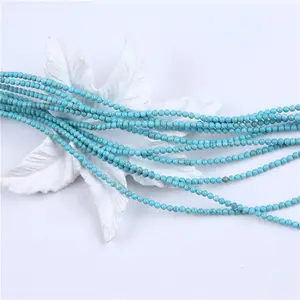 Wholesale Round 6mm Natural Bule Turquoise Stone Beads For Jewelry Making