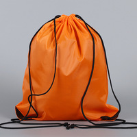 Sac à dos à cordon en nylon 210D personnalisé, multicolore, économique, de haute qualité, recyclé, résistant et bon marché