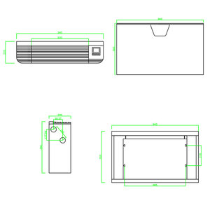 OEM/ODM 510 <span class=keywords><strong>m3</strong></span>/h de pie de piso de la bobina del ventilador unidad - Product Image 2