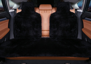 Vente d'usine ensemble complet coussin de siège de voiture universel de luxe mignon laine naturelle universel pour CIVIC/FIT/RAV4 - Product Image 3