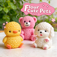 Peluche Ours en peluche, Chiot, Canard jaune, Texture boueuse, Jouet anti-stress à rebond lent, à presser, pour enfants et adultes