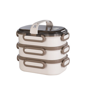 Leheiriyong Stainless Steel <b>Lunch</b> <b>Box</b> 1-3L Insulated With Compartment For Office And Student Use - Product Image 4