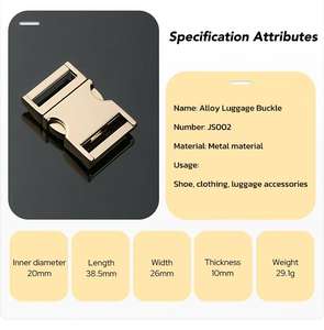 फैशन धातु बकल कपड़े बैकपैक और सामान सामान बहु-उद्देश्य लॉक थोक - Product Image 5