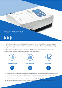 Spektrofotometer Optik Sinar Tunggal dengan Rentang Spektrum 200-1000nm untuk Pengujian UV Vis - Product Image 6