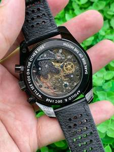 Nouvelle Montre de Luxe pour Homme, Bracelet en Cuir, Automatique, Mécanique, Compteur de Vitesse, Étanche, Lumineuse, Sportive, avec Date pour Homme - Product Image 5